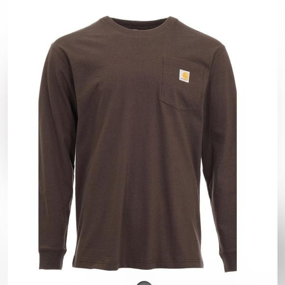 Carhartt Other - Carhartt Loose Fit Heavyweight Long-Sleeve Pocket Sleeve Logo Graphic T-Shirt